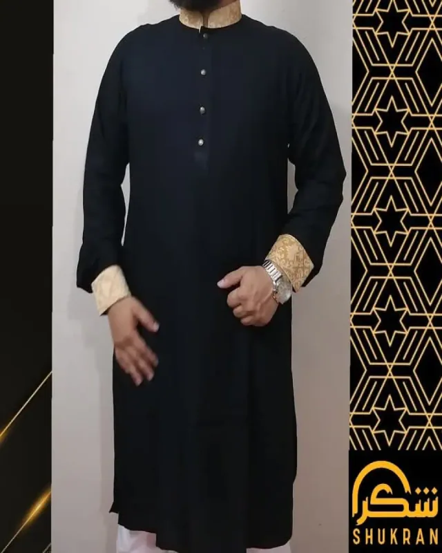 Black Panjabi ( Contrast )