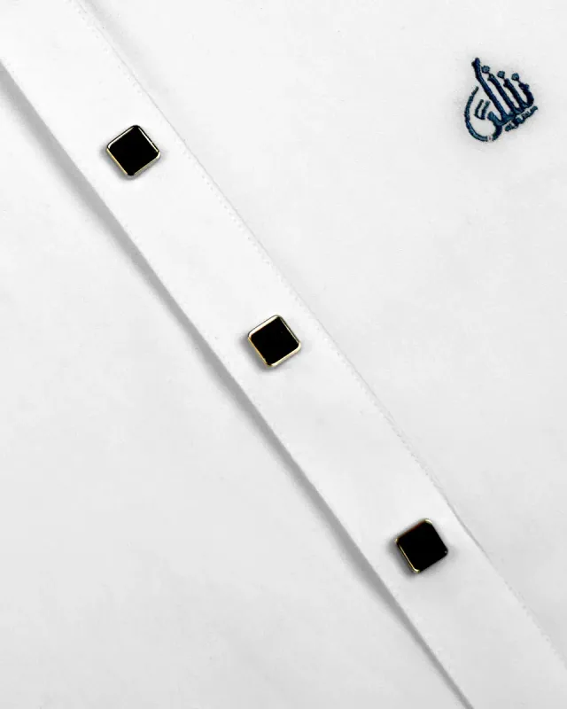 White Cotton Premium Fabric ছবি 2
