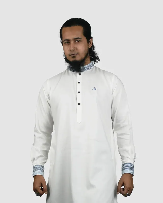 White Cotton Premium Fabric ছবি 4