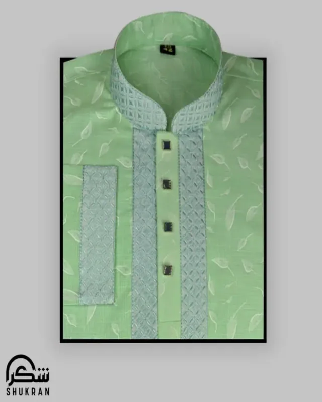 Mint Green Pata print