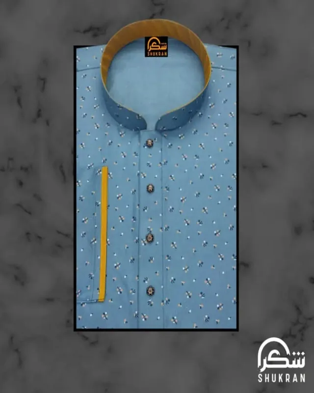 Indian Satin Cotton ( Blue )