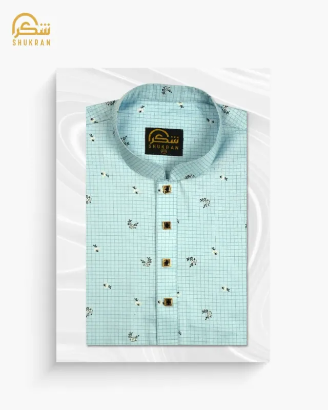 Indian Satin Cotton ( Sky Blue )